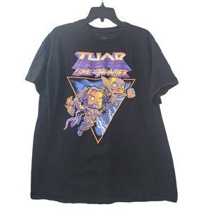 Marvel Thor Love and Thunder‎ Graphic Tee Funko Pop Black T-Shirt XL